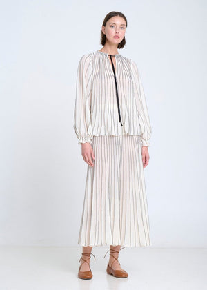 Radial Knitted Skit in Ecru from SITA MURT at Edito Boutique