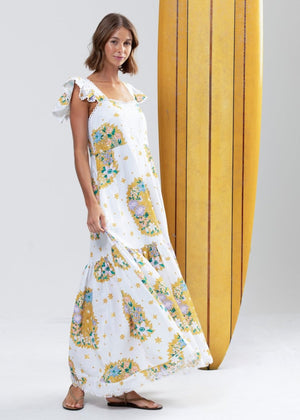 Raes Maxi Dress in Paperdaisy from BINNYWEAR at Edito boutique