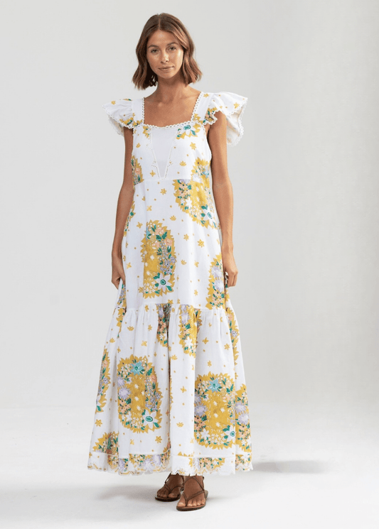 Raes Maxi Dress in Paperdaisy from BINNYWEAR at Edito boutique
