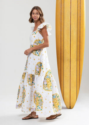 Raes Maxi Dress in Paperdaisy from BINNYWEAR at Edito boutique