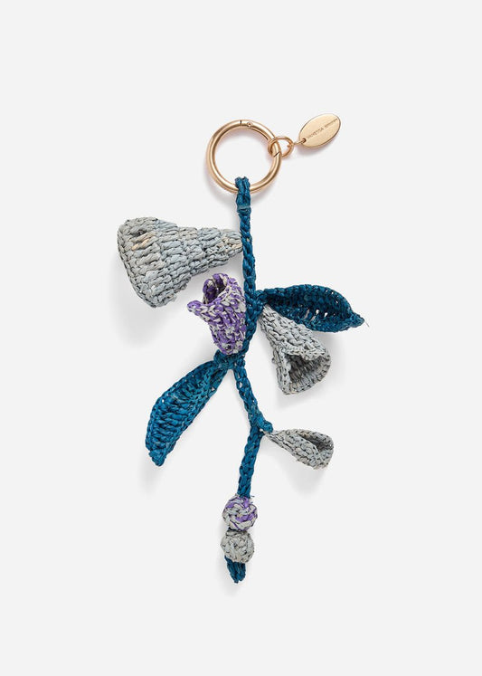 Raffia Bellflower Charm in Blue from VANESSA BRUNO at Edito boutique