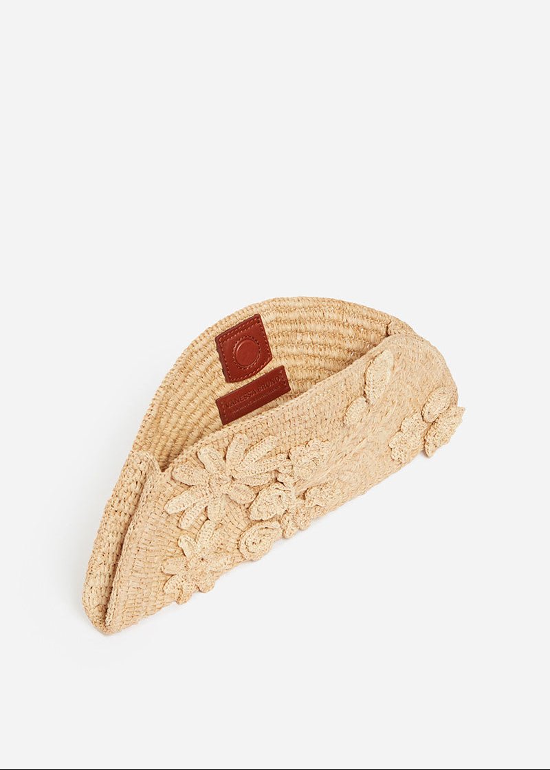 Raffia Cluth Bag in Natural from VANESSA BRUNO at Edito boutique