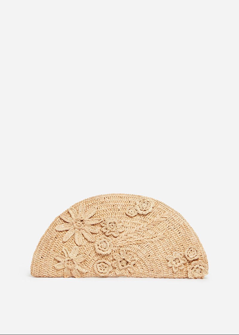 Raffia Cluth Bag in Natural from VANESSA BRUNO at Edito boutique