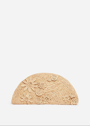 Raffia Cluth Bag in Natural from VANESSA BRUNO at Edito boutique
