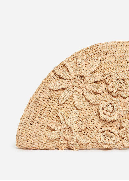 Raffia Cluth Bag in Natural from VANESSA BRUNO at Edito boutique