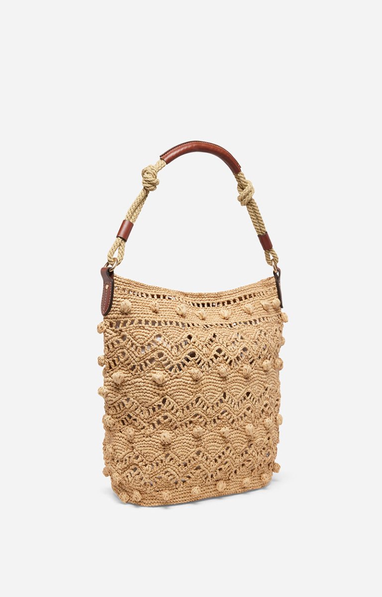 Raffia Holly Hobo Bag from VANESSA BRUNO at Edito boutique