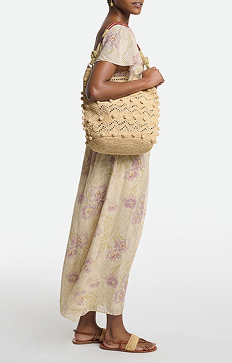 Raffia Holly Hobo Bag from VANESSA BRUNO at Edito boutique