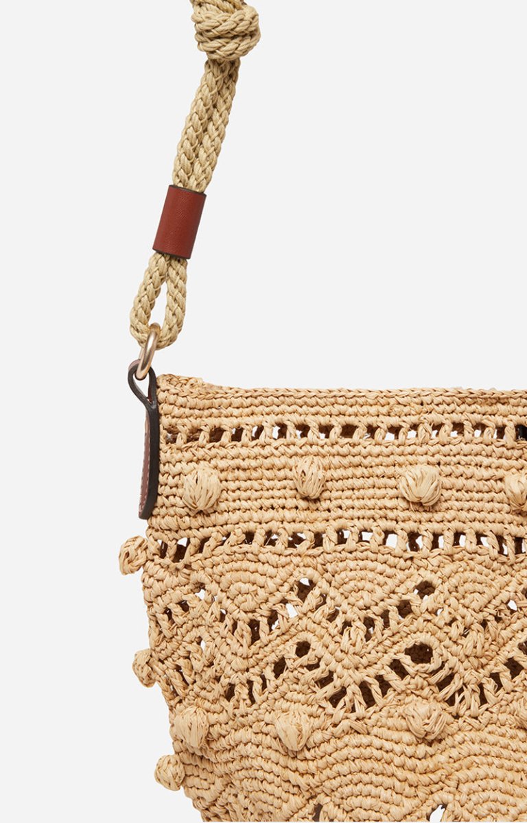 Raffia Holly Hobo Bag from VANESSA BRUNO at Edito boutique