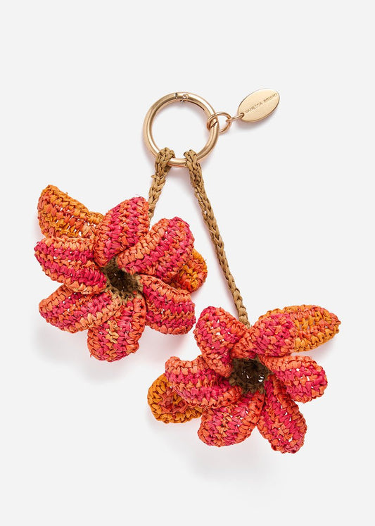 Raffia Lily Charm in Orange from VANESSA BRUNO at Edito boutique