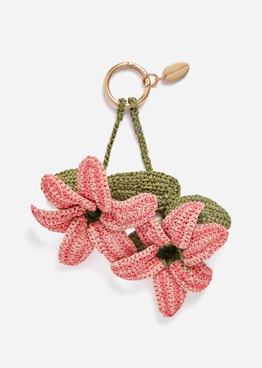 Raffia Lily Charm in Pink from VANESSA BRUNO at Edito boutique