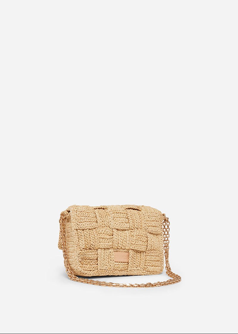 Raffia Medium Moon Bag from VANESSA BRUNO at Edito Boutique