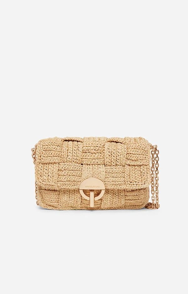 Raffia Moon Bag from VANESSA BRUNO at Edito boutique