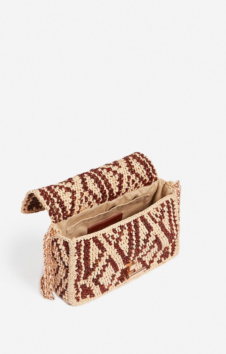 Raffia Nano Moon Bag from VANESSA BRUNO at Edito boutique