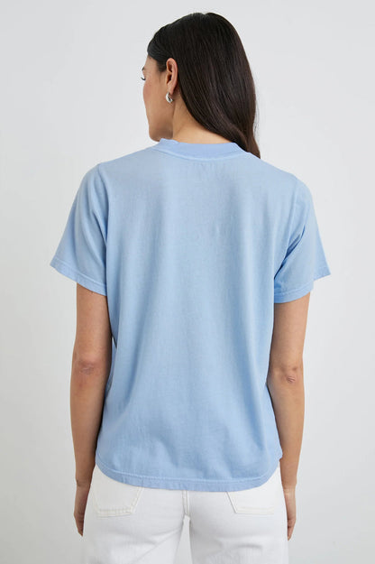 Rails Boyfriend Tee LA Postcard in Blue