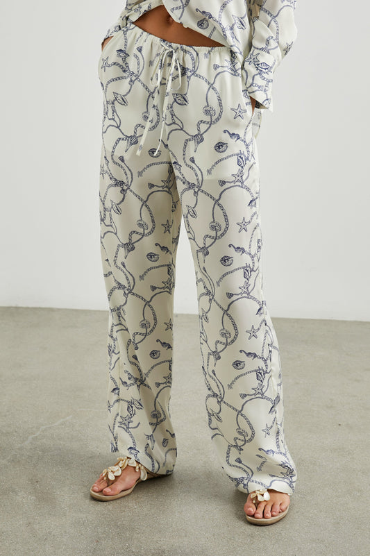 Rails Damani Pant White Navy