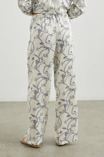 Rails Damani Pant White Navy