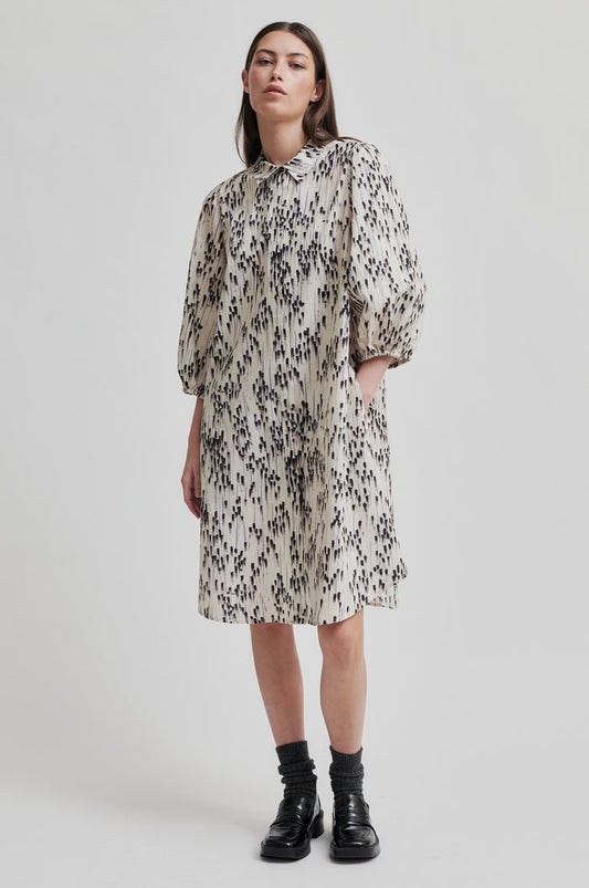 Raina Tunic Dress in Silver Birch from Second Female