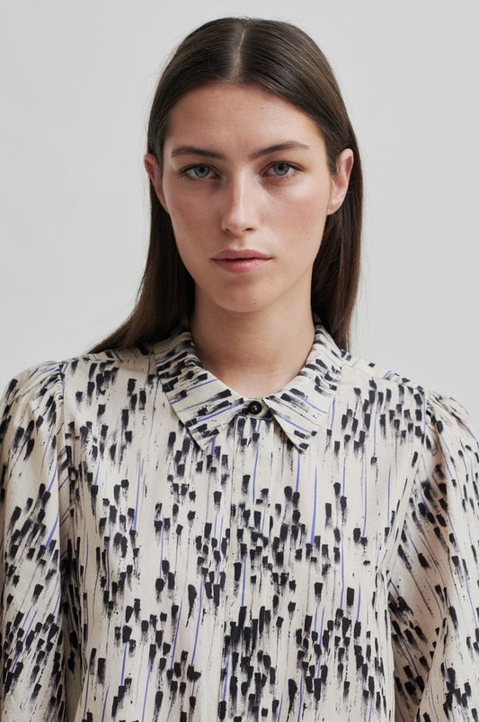 Raina Tunic Dress in Silver Birch from SECOND FEMALE at Edito boutique
