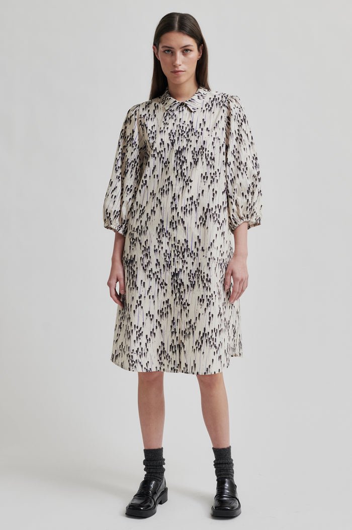 Raina Tunic Dress in Silver Birch from SECOND FEMALE at Edito boutique