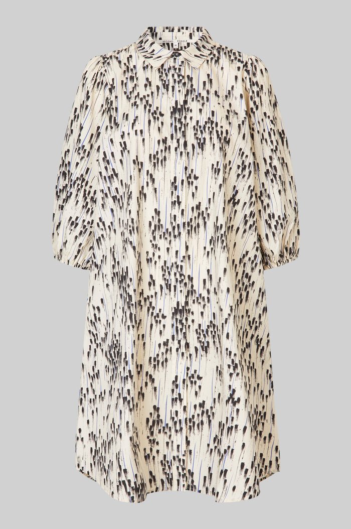 Raina Tunic Dress in Silver Birch from SECOND FEMALE at Edito boutique
