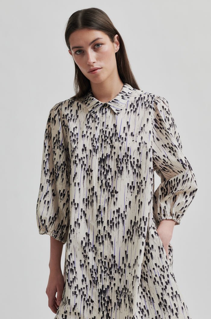 Raina Tunic Dress in Silver Birch from SECOND FEMALE at Edito boutique