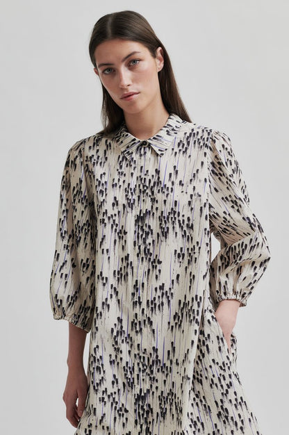 Raina Tunic Dress in Silver Birch from SECOND FEMALE at Edito boutique
