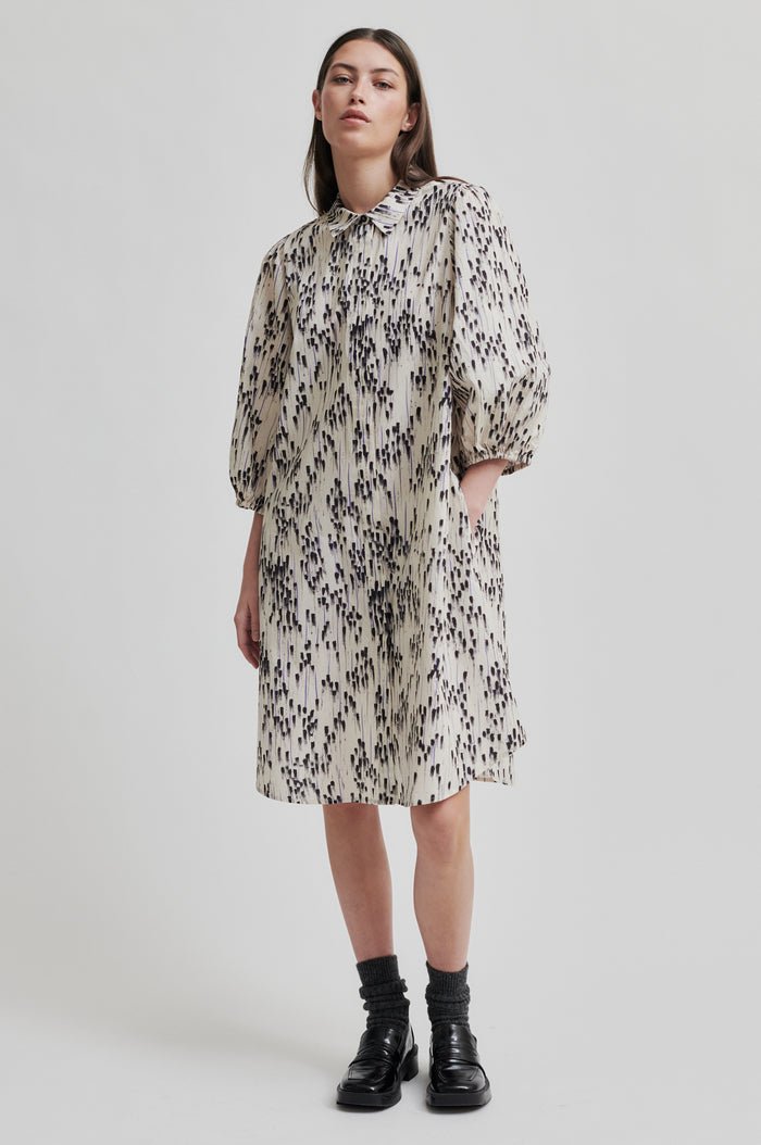 Raina Tunic Dress in Silver Birch from SECOND FEMALE at Edito boutique