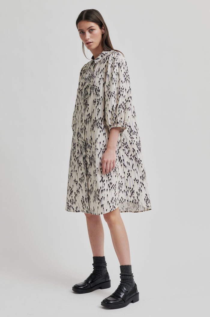 Raina Tunic Dress in Silver Birch from SECOND FEMALE at Edito boutique