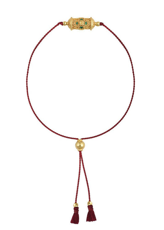 Rakhi Good Luck Bracelet in Red from DOROTHEE SAUSSET at Edito boutique
