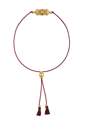 Rakhi Good Luck Bracelet in Red from DOROTHEE SAUSSET at Edito boutique