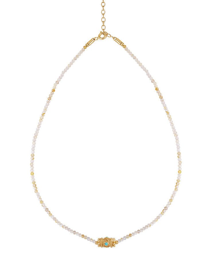 Rakhi Yuvi Necklace in Turquoise from DOROTHEE SAUSSET at Edito boutique