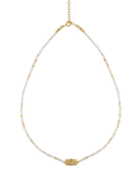 Rakhi Yuvi Necklace in Turquoise from DOROTHEE SAUSSET at Edito boutique