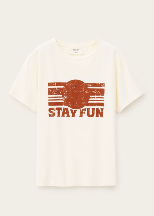 Reese T-Shirt in Ecru from BA&SH at Edito boutique