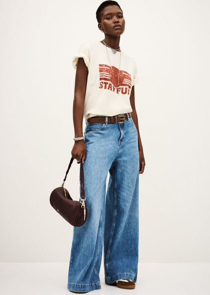 Reese T-Shirt in Ecru from BA&SH at Edito boutique