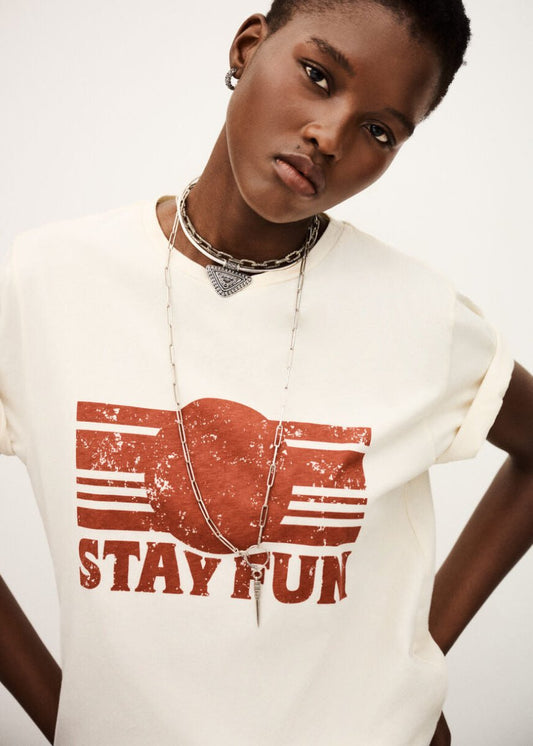Reese T-Shirt in Ecru from BA&SH at Edito boutique