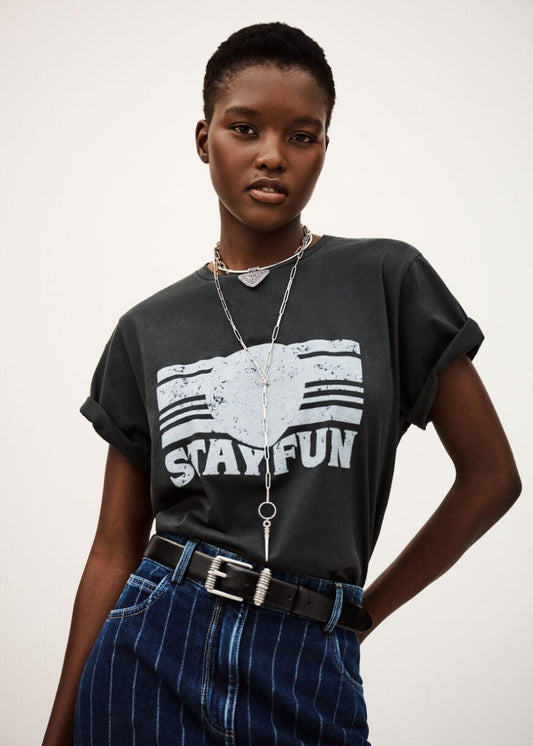 Reese T-Shirt in Grey from BA&SH at Edito boutique