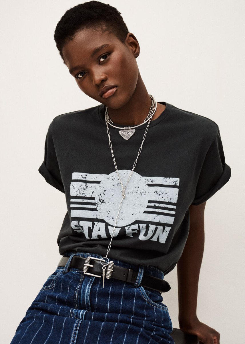 Reese T-Shirt in Grey from BA&SH at Edito boutique