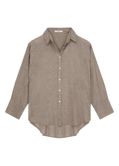 Relik Shirt in Double Stripe from JAC + JACK at Edito Boutique