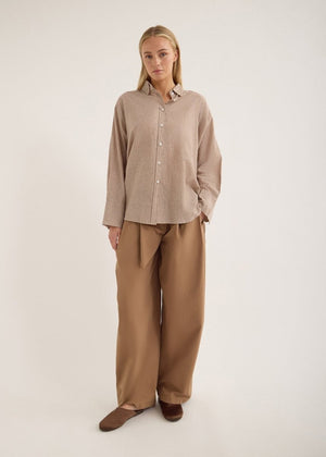 Relik Shirt in Double Stripe from JAC + JACK at Edito Boutique