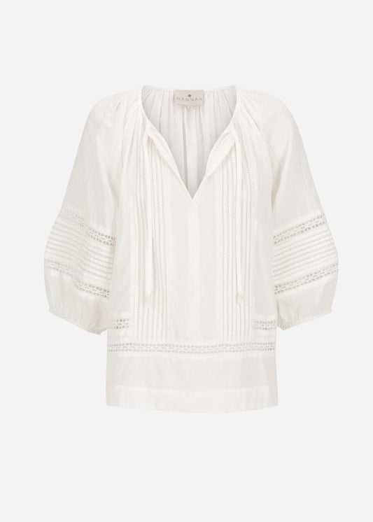 Ria Top in Ivory from HANNAH ARTWEAR at Edito boutique