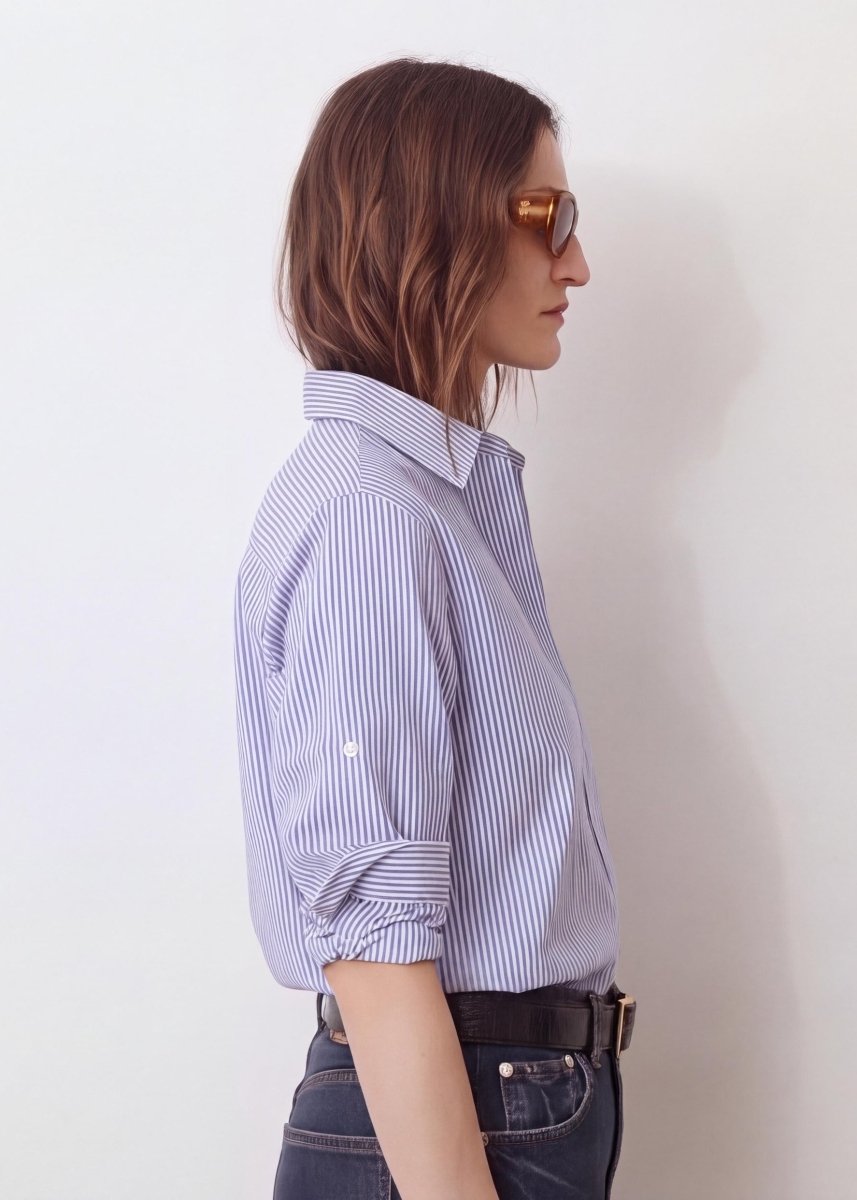 Ricka Shirt in Blue Stripe from LAURENCE BRAS at Edito Boutique