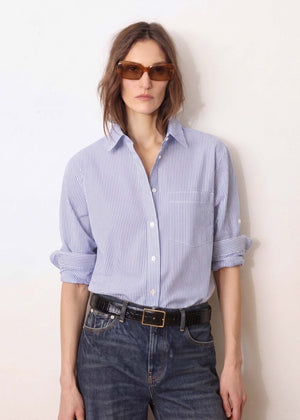 Ricka Shirt in Blue Stripe from LAURENCE BRAS at Edito Boutique