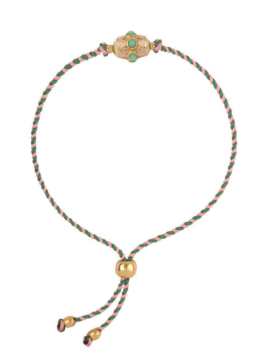 Rio Bracelet in Green/Pink from DOROTHEE SAUSSET at Edito boutique