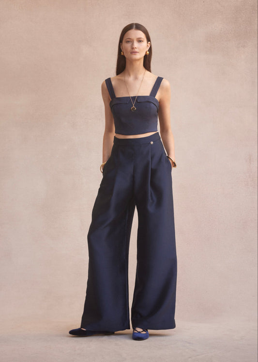 Riviera Pant in Navy from Luxe De Valentina