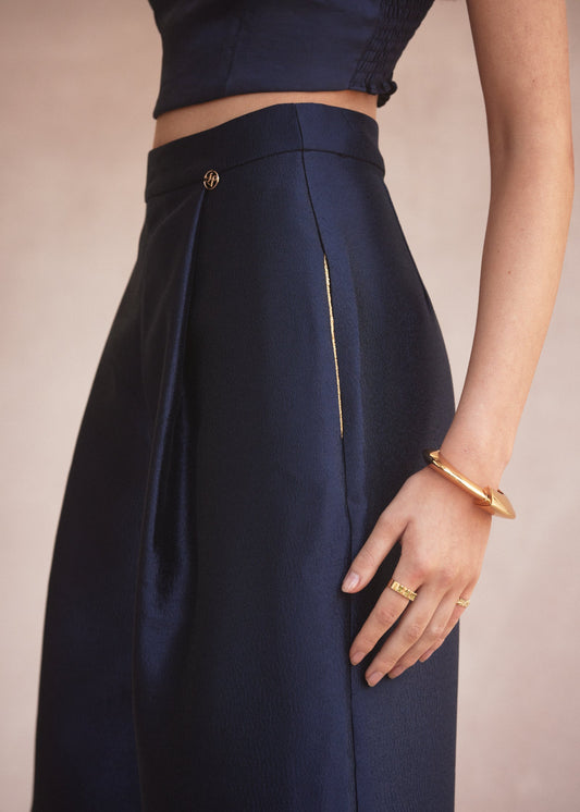 Riviera Pant in Navy from Luxe De Valentina