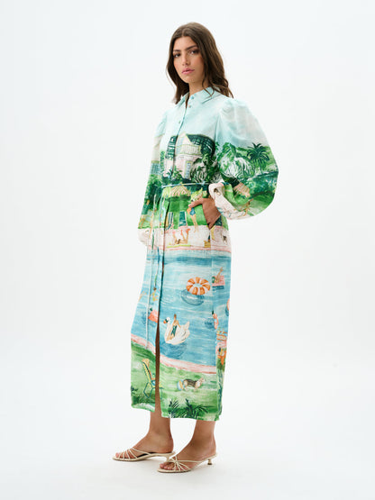 Roame Alexandra Dress in Poolside Affair Print