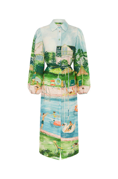 Roame Alexandra Dress in Poolside Affair Print