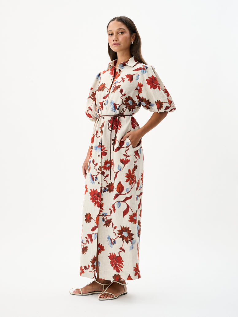 Roame Berkeley Dress in a Floral Print