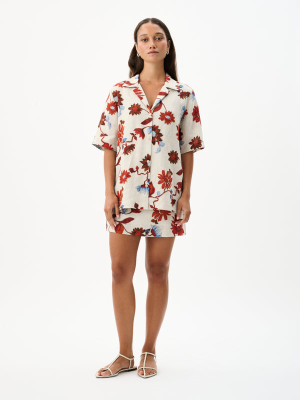 Roame Cruz Shirt in Floral Print