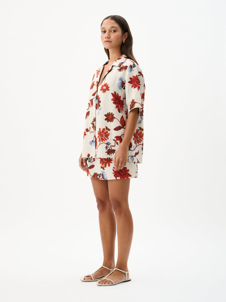 Roame Cruz Shirt in Floral Print